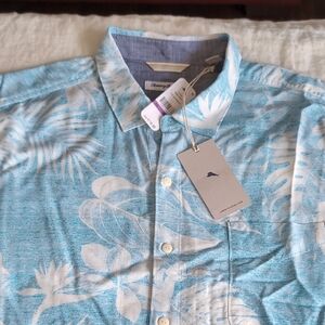 Tommy Bahama Light Blue Floral Shirt
